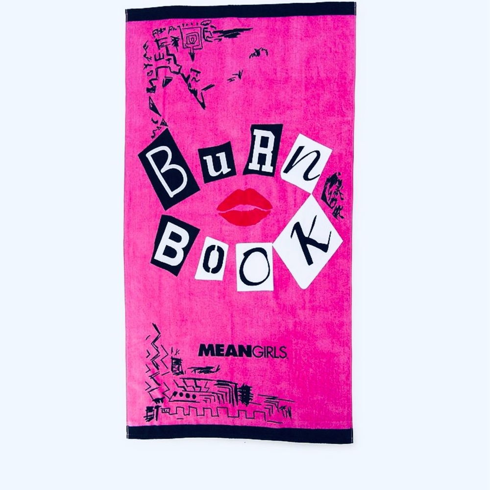 MEAN GIRLS Pink Burn Book Towel